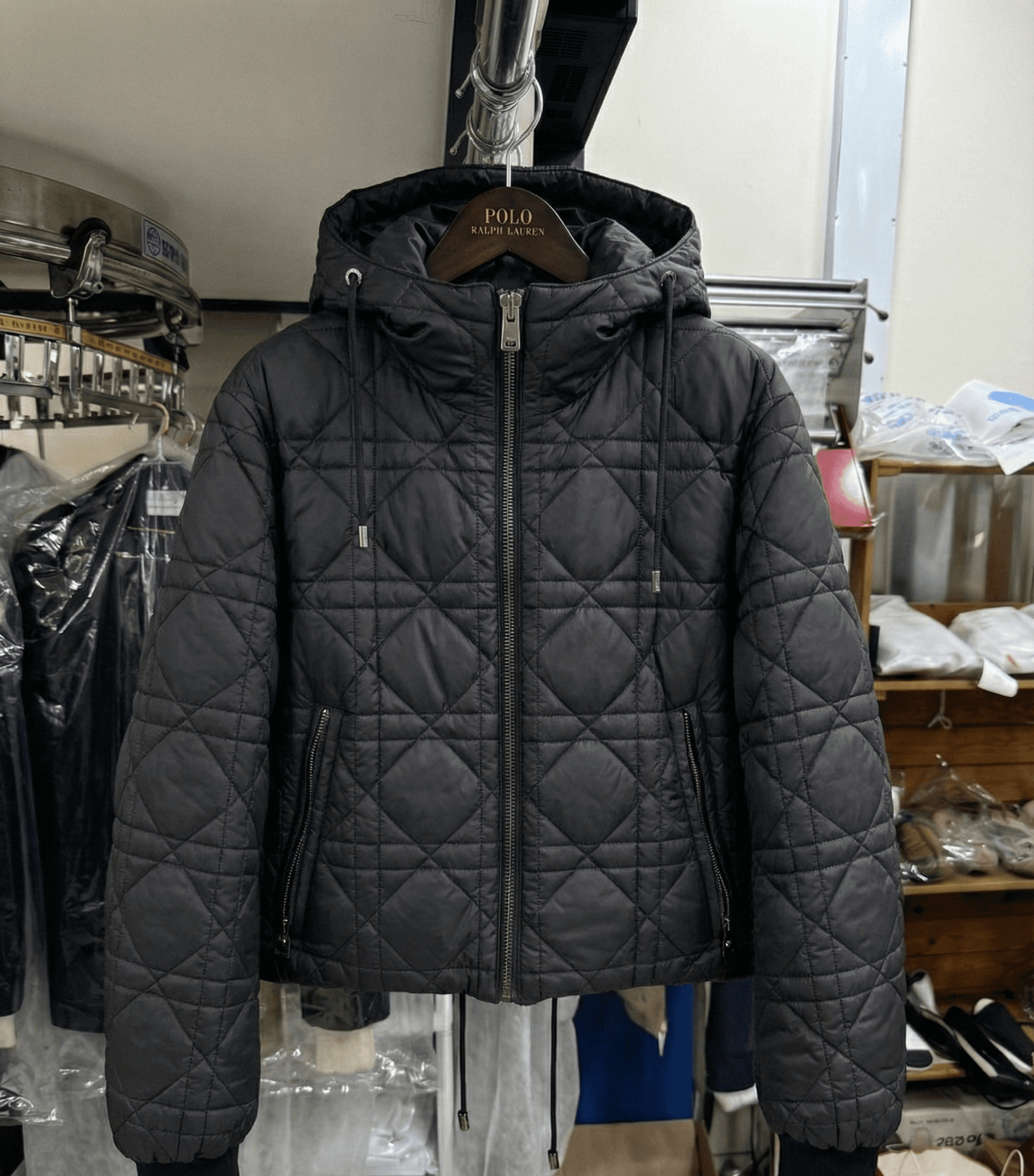 디올 퀼팅 패딩 세탁 후